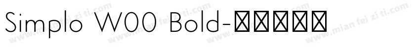 Simplo W00 Bold字体转换